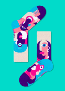 Цветные носки JNRB: Набор Графика 14 пар