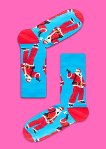 Цветные носки JNRB: Носки Плохой Санта