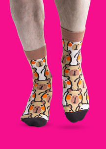 Цветные носки JNRB: Носки Капибарная семья