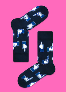 С символами JNRB: Носки Неприличный жест