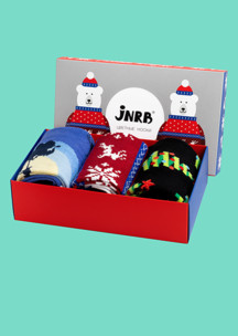 Новогодние носки JNRB: Набор Мишки в свитере