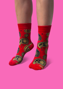 Цветные носки JNRB: Носки Красный огурец