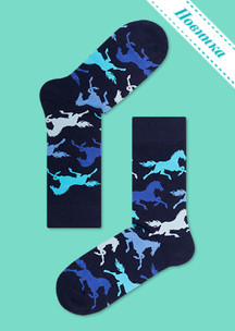 Цветные носки JNRB: Набор Огненная лошадь