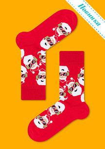 Цветные носки JNRB: Чемодан Новогодний с 21 парой Новый год 2026