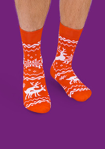 Цветные носки JNRB: Носки Озорные олени