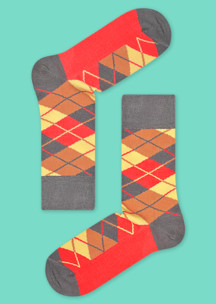 С ромбами JNRB: Носки Крем и карамель