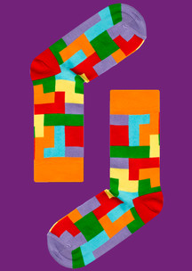Строгий стиль (геометрия) JNRB: Носки Тетрис