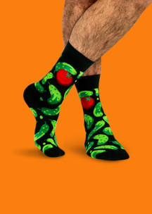 Цветные носки JNRB: Носки Солёные огурцы