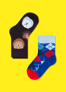 Цветные носки JNRB: Носки детские (2 пары) Медвежата толстопятые