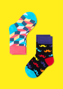 Цветные носки JNRB: Носки детские (2 пары) Усатый нянь