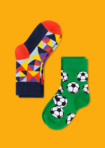 Цветные носки JNRB: Носки детские (2 пары) Футболист