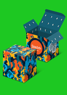 Funny Socks: Коробка Цветной камуфляж (для 4-х пар)